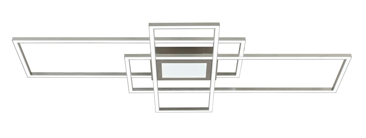 LED-Deckenleuchte Christina - Alufarben/Weiß, Basics, Kunststoff/Metall (45,8/100/6,4cm) - Luca Bessoni