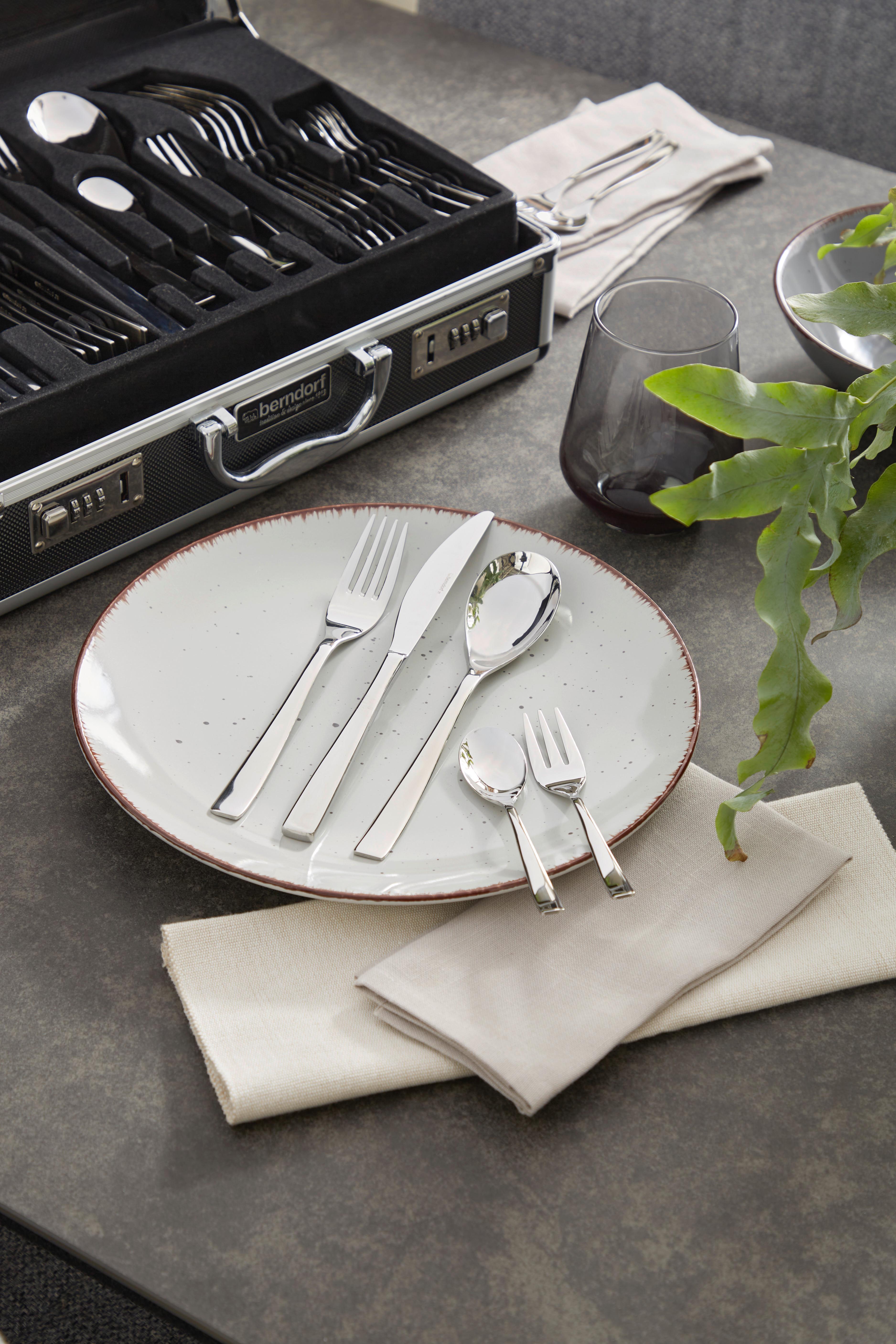 Besteckset 60-teilig Ottawa Für 12 Personen - Edelstahlfarben, KONVENTIONELL, Metall (37/27/11,5cm) - Berndorf