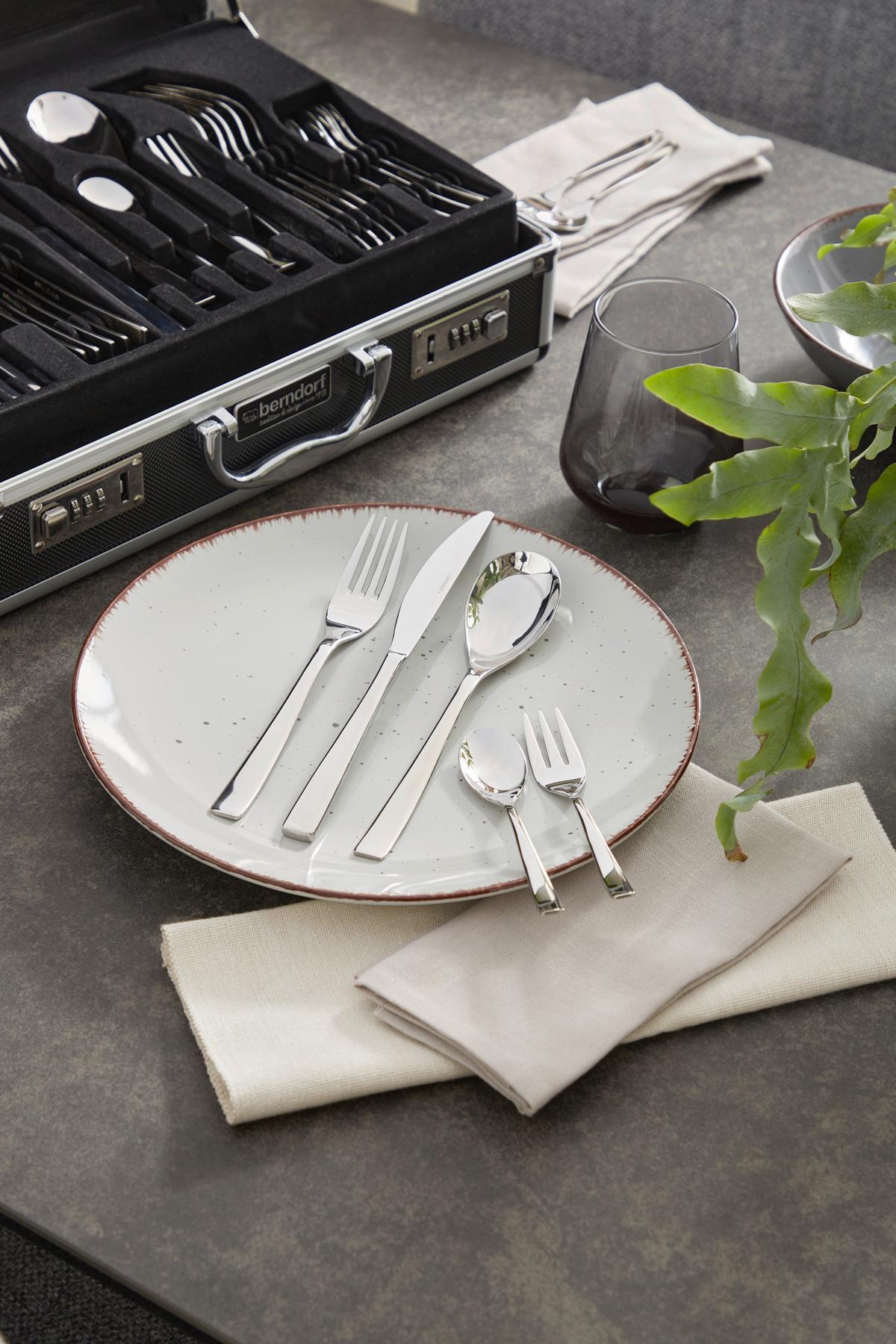 Besteckset 60-Teilig Ottawa für 12 Personen - Edelstahlfarben, KONVENTIONELL, Metall (37/27/11,5cm) - Berndorf