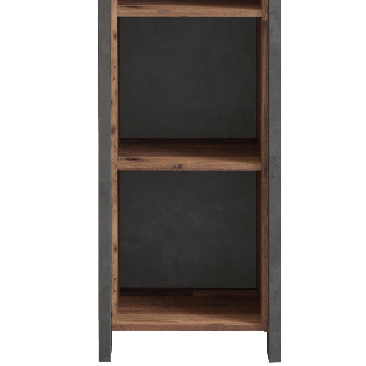 Regal Cliff B 46 cm Braun/Dunkelgrau - Dunkelgrau/Braun, KONVENTIONELL, Holzwerkstoff/Kunststoff (46/221/42cm) - MID.YOU