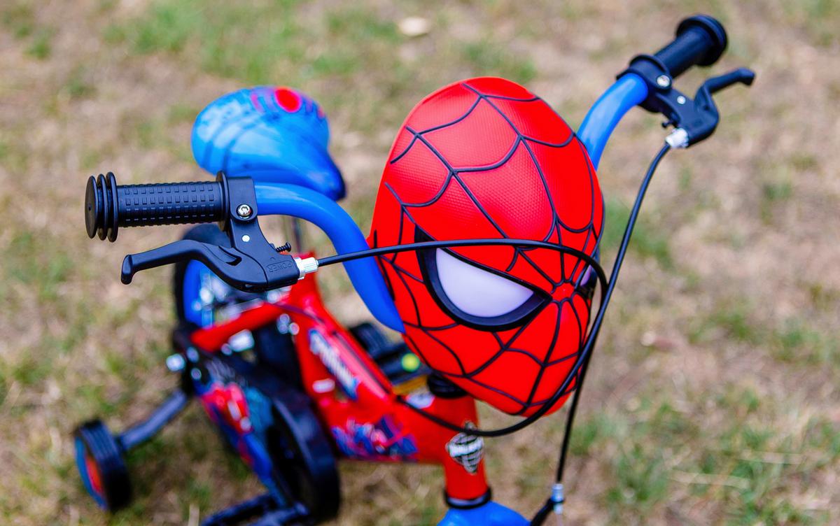 Kinderfahrrad Huffy Spider-Man 12in Bike - Blau/Rot, Basics, Metall (54/74/84cm)