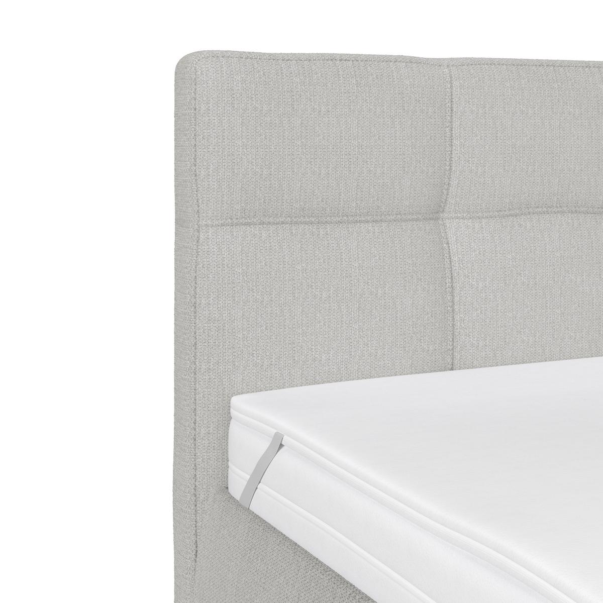 Polsterbett Zeni 140 - Champagner/Schwarz, KONVENTIONELL, Holz/Textil (140/200cm)
