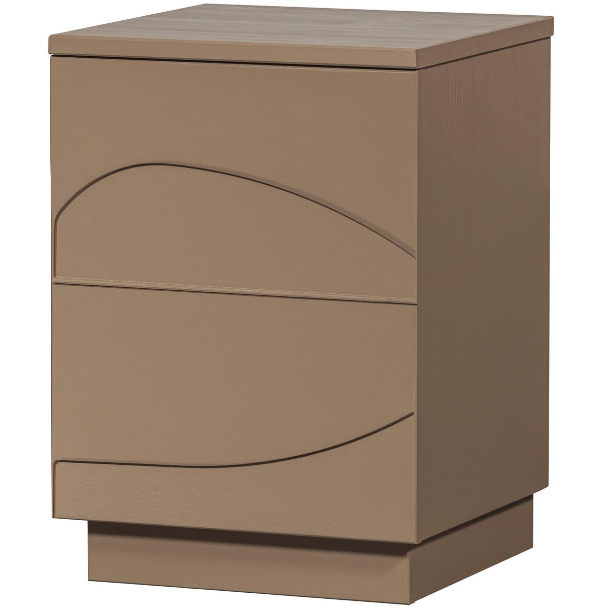 Nachtkästchen Teo, Schlammfarben B: 36 Cm - Schlammfarben, Design, Holz (36/50/35cm) - Livetastic