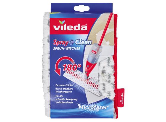 Wischbezug Vileda Spray&clean Ersatzbezug - Rot/Weiß, Textil (15/24,3/3cm) - Vileda Wischbezug Vileda Spray&clean Ersatzbezug - Rot/Weiß, Textil (15/24,3/3cm) - Vileda
