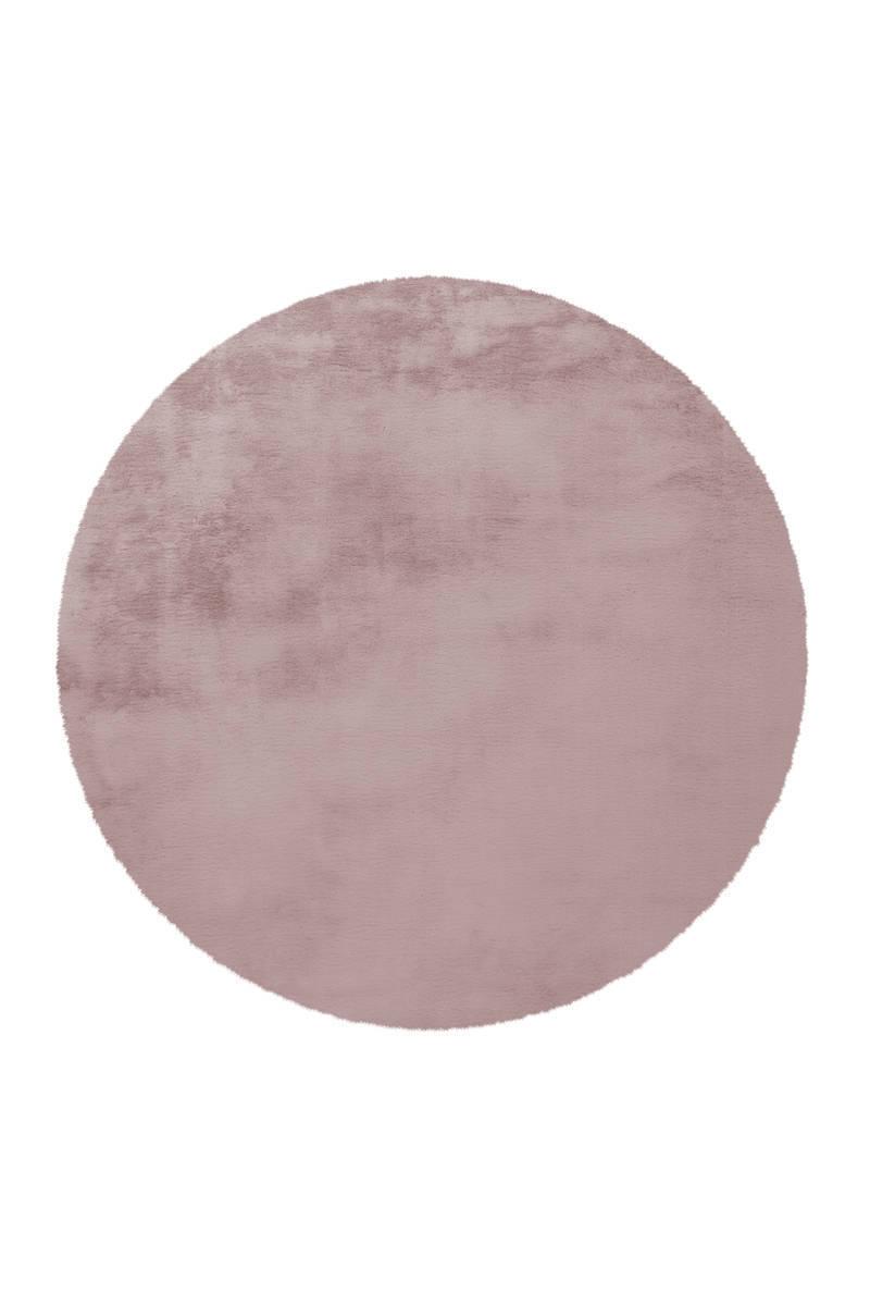 Hochflorteppich Rosa Rabbit Rund D: 160 cm - Rosa, Trend, Textil (160cm) - Kayoom