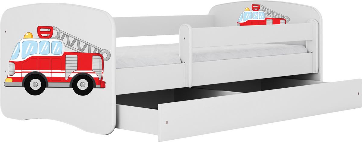 Kinder-/Juniorbett Babydreams Inkl. Matratze 80x160 - Birkefarben/Weiß, MODERN, Holz/Holzwerkstoff (80/160cm) - MID.YOU