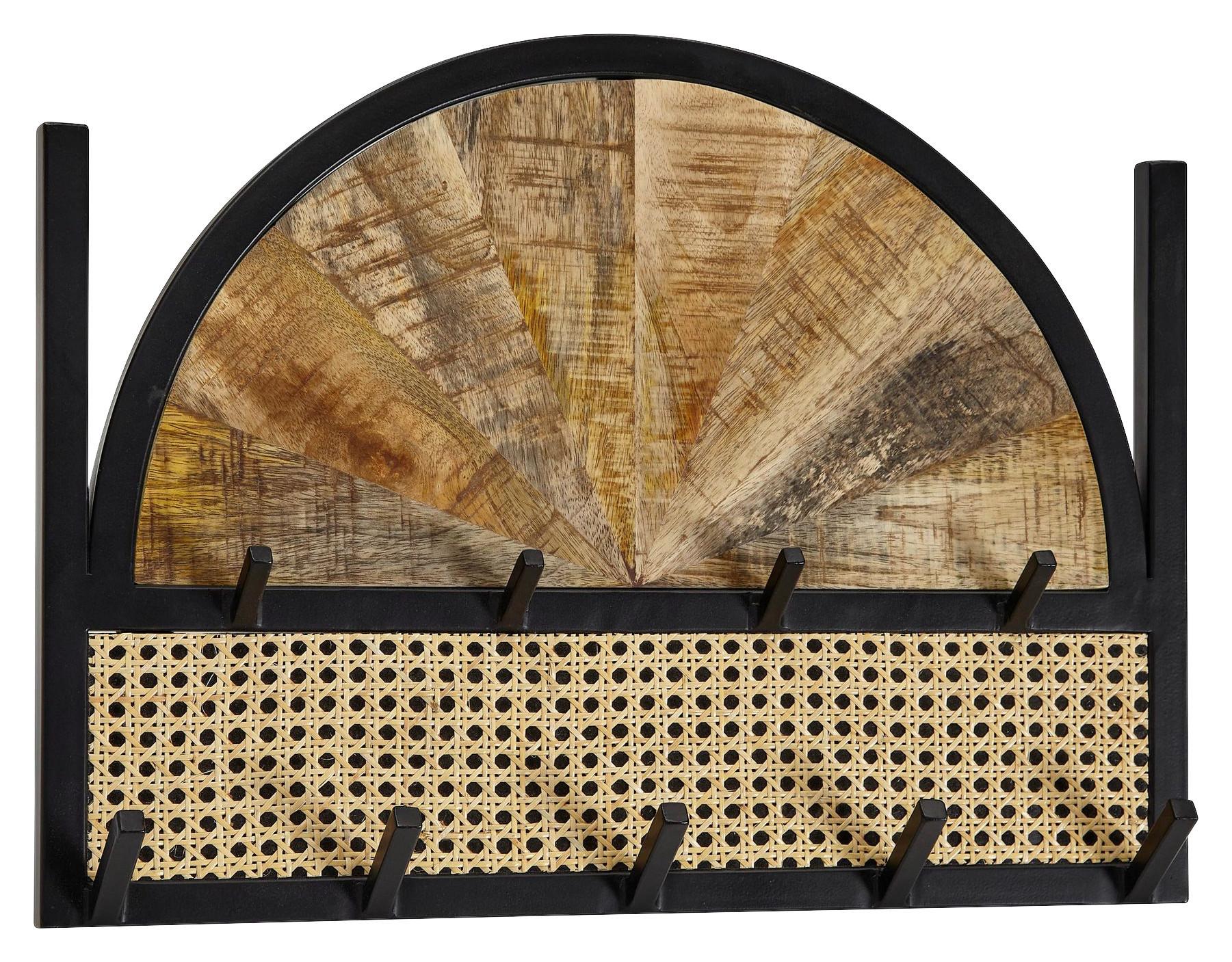 Nástěnný vešiak, š: 53 cm - hnědá, Moderní, dřevo (53/40/7,5cm) - MID.YOU