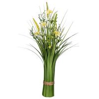 Umělá rostlina GRASBUSCH, V: 64 cm - zelená/světle žlutá, Konvenční, plast (64cm) - Mömax