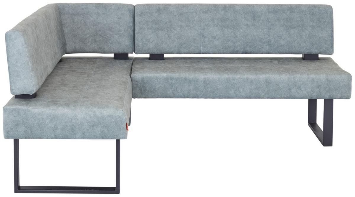 Eckbank Rab Ii - Schwarz/Grün, MODERN, Holz/Holzwerkstoff (160/200cm) - Ondega