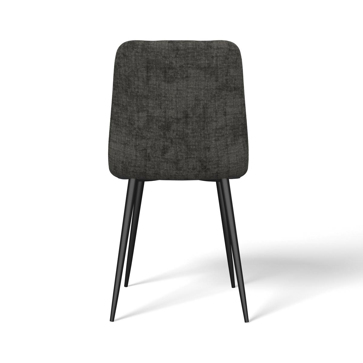 Židle MINO, šedá - šedá/černá, Moderní, kov/dřevo (46/88/54cm) - Bessagi Home