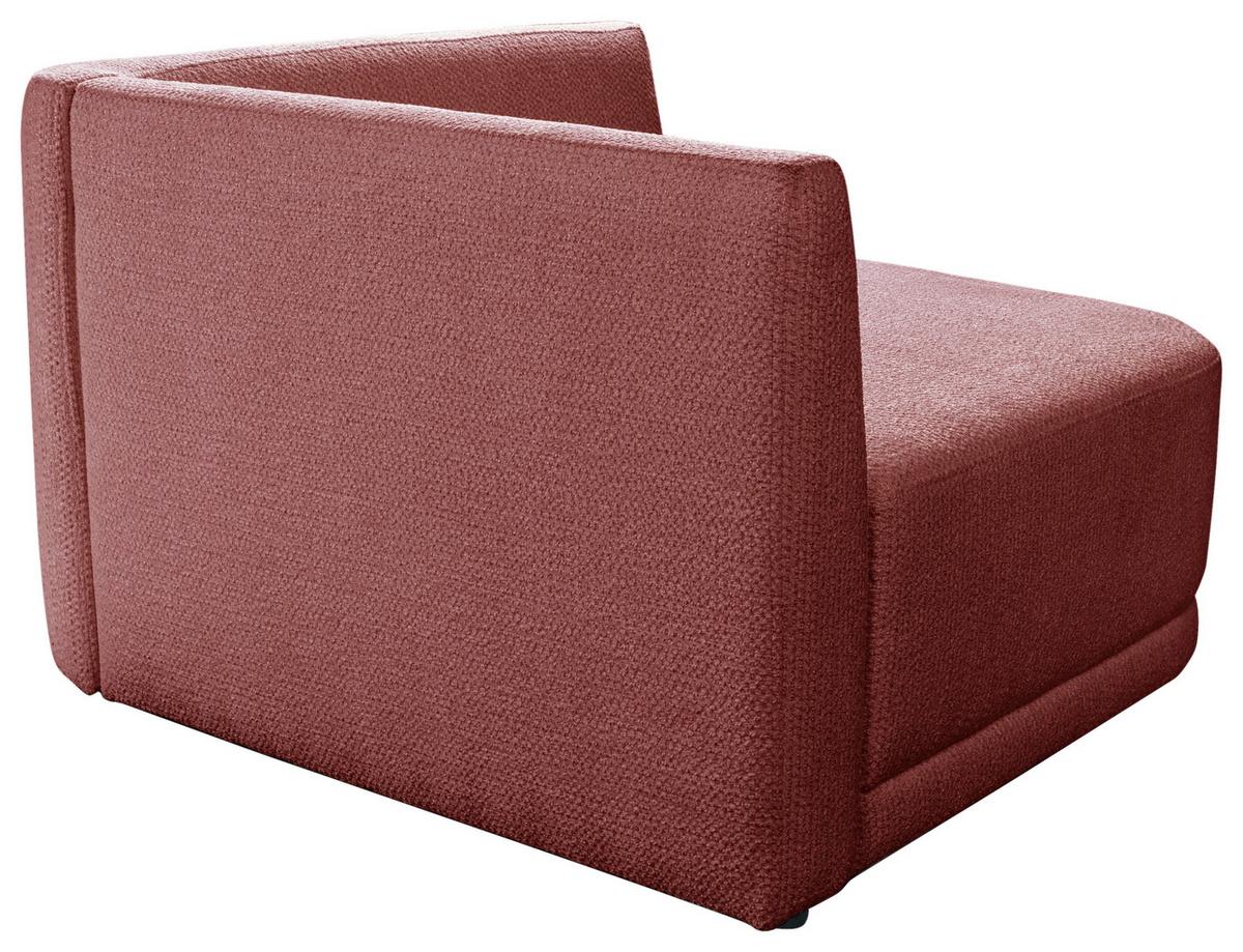 Sofa Zuri Rot/Creme, B: 110cm - Rot/Creme, Trend, Textil (110/75/115cm) - Livetastic