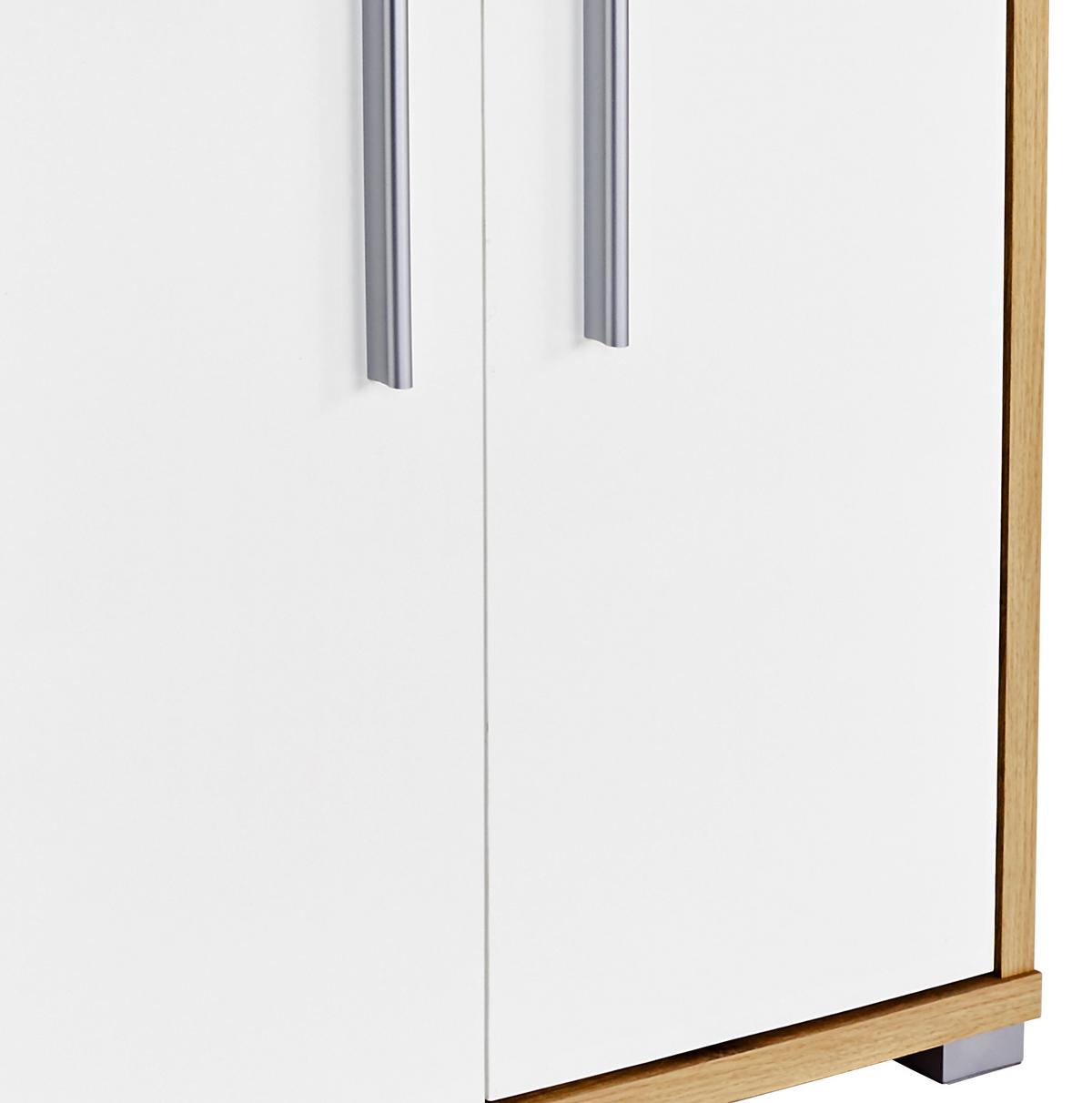 Aktenschrank Versperrbar Profi Eiche Dekor, Weiß B 75 Cm - Eichefarben/Weiß, MODERN, Holzwerkstoff (75/113/35cm) - Ondega