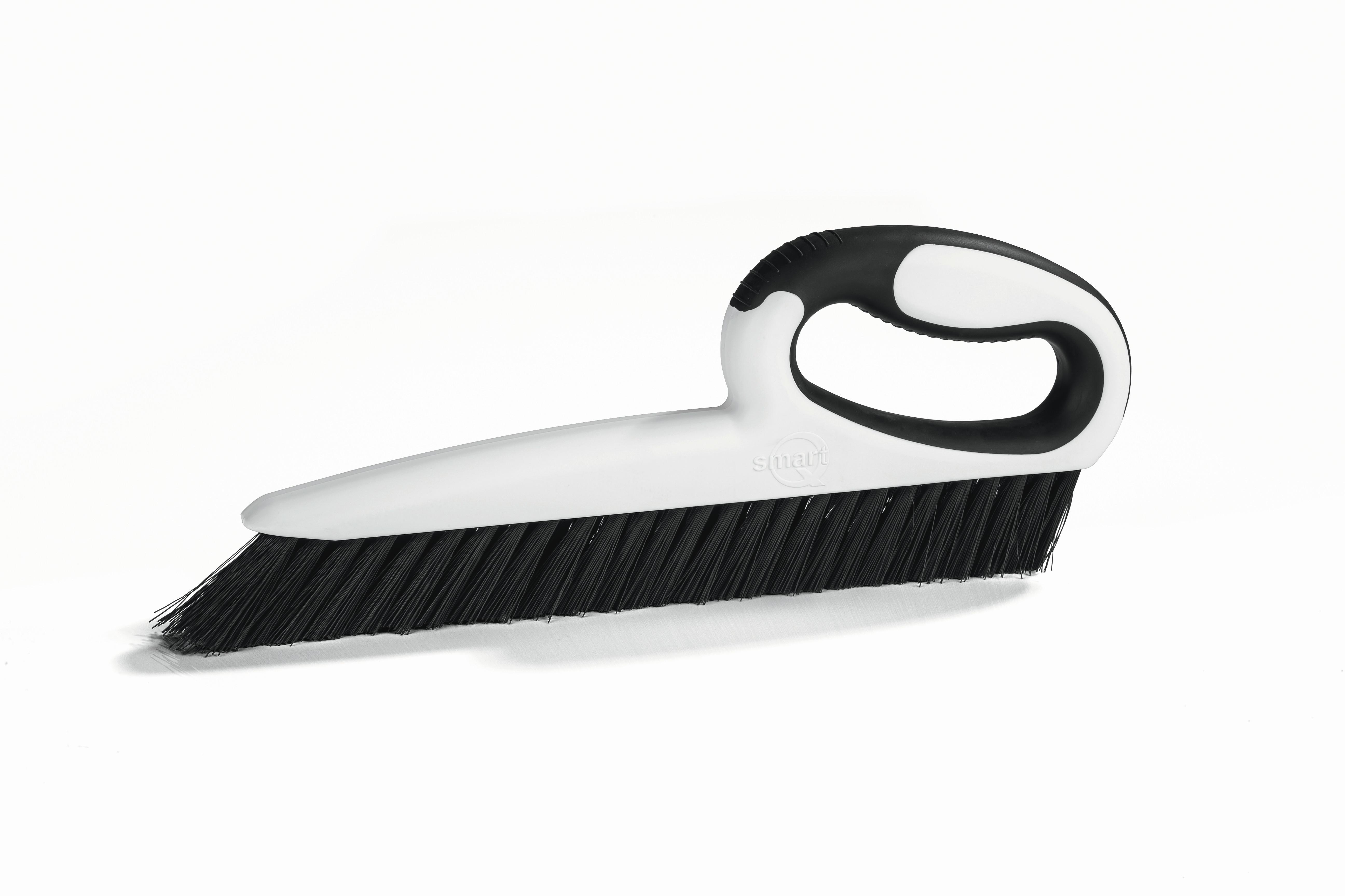 Reinigungsbürste L: 31 cm Gummi Ergonomisch - Schwarz/Weiß, Basics, Kunststoff (31/12/2,5cm)