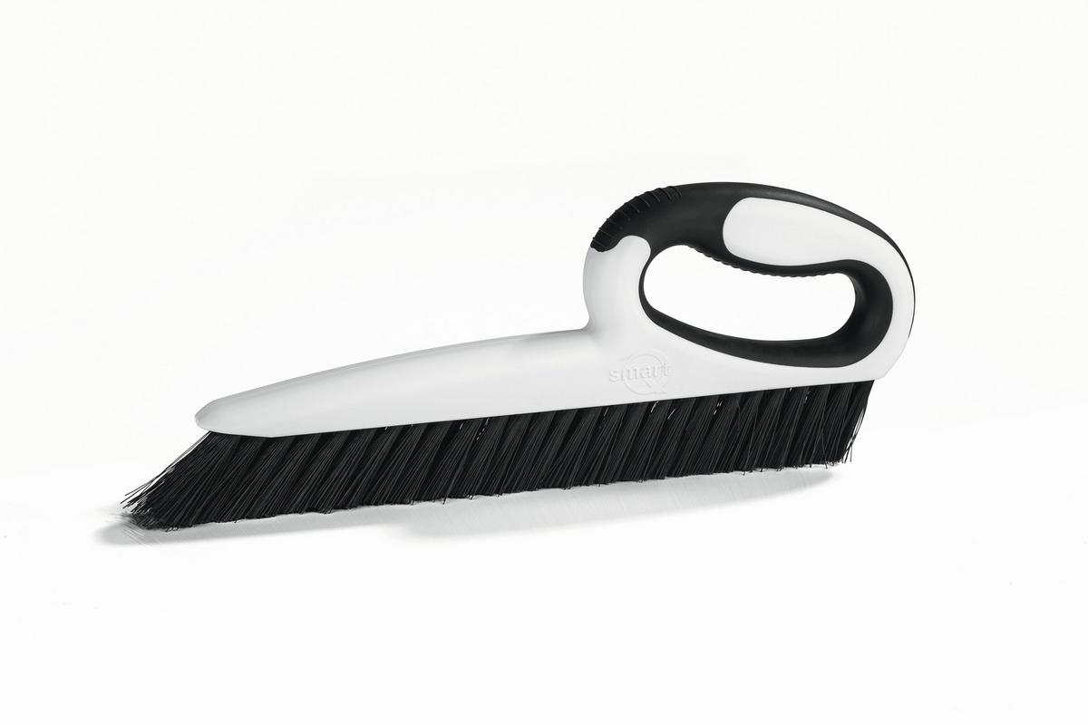 Reinigungsbürste L: 31 cm Gummi Ergonomisch - Schwarz/Weiß, Basics, Kunststoff (31/12/2,5cm)