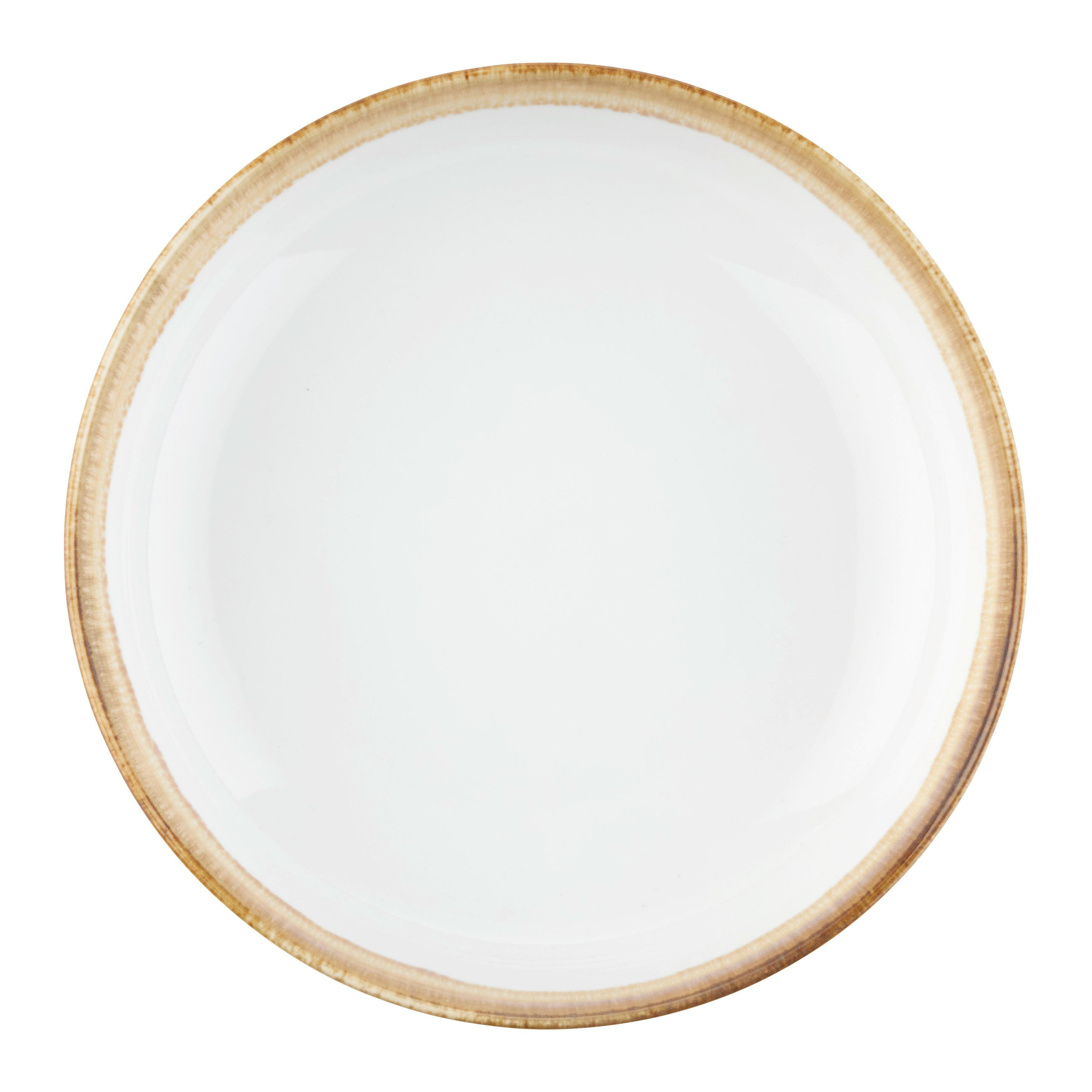 Hluboký talír SATURN - béžová, Moderní, keramika (21cm) - Mömax
