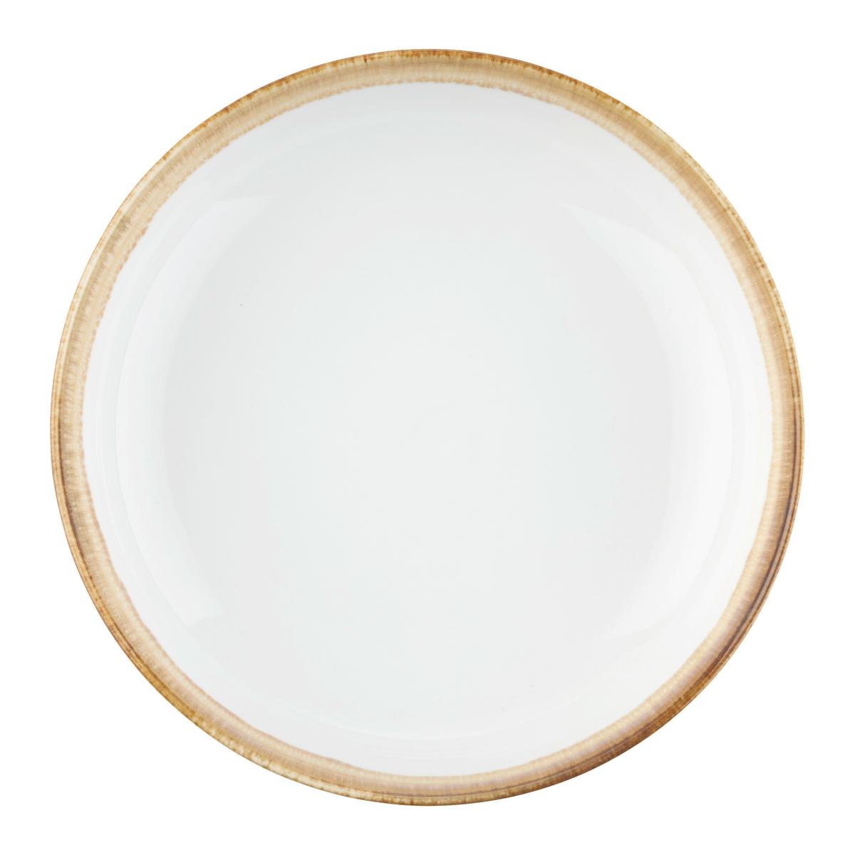 Hluboký talír SATURN - béžová, Moderní, keramika (21cm) - Mömax