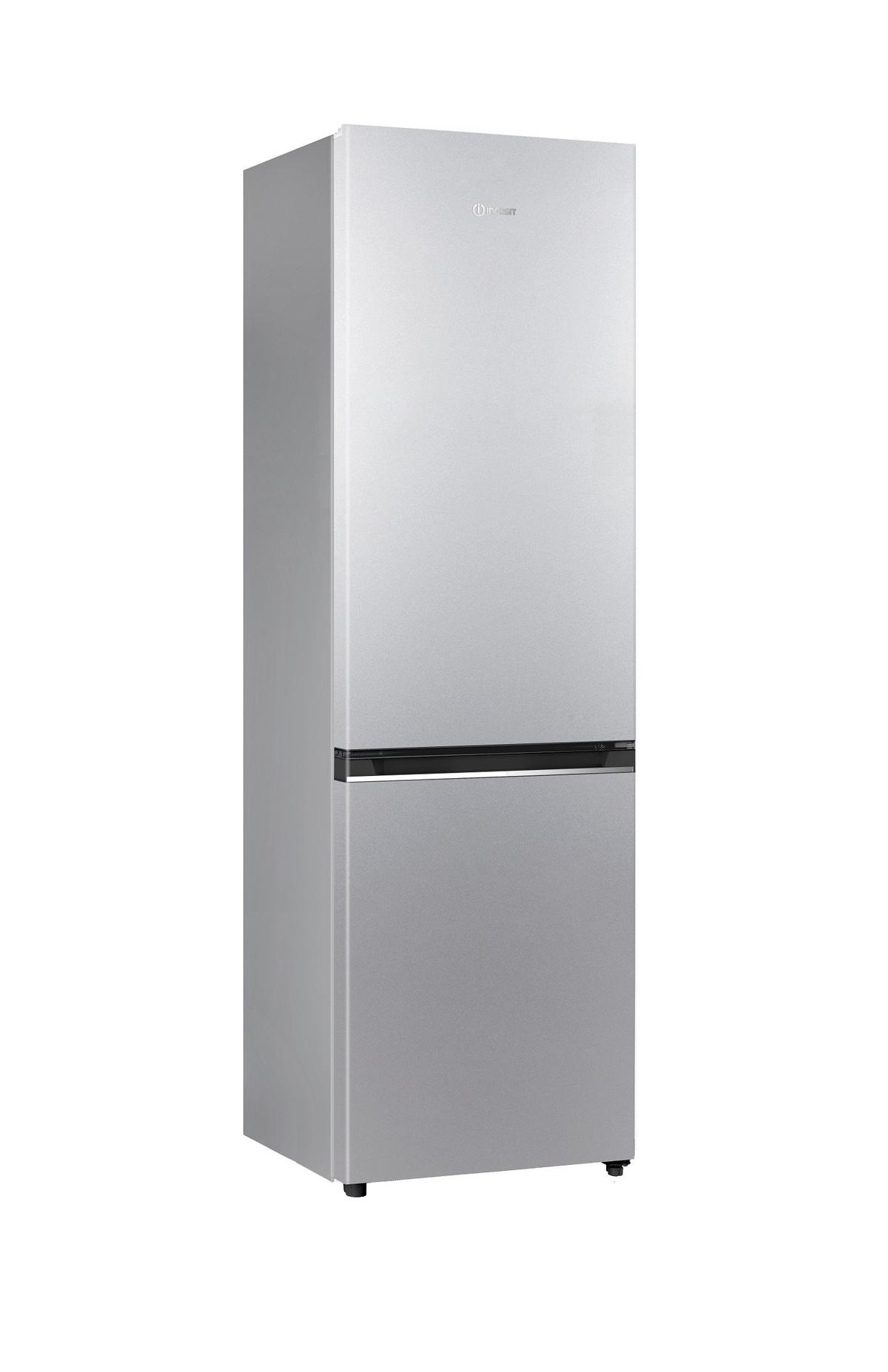 Kühl-Gefrier-Kombination INKF8 251S4E, ges. Volumen ca. 250 L - Silberfarben, Basics (54/180/57,6cm) - Indesit