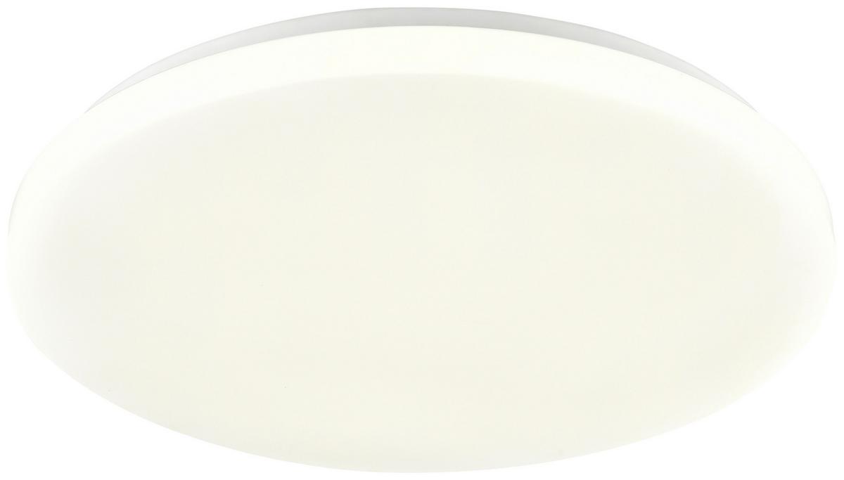 Stropní LED svítidlo Woter, Ø: 39cm, 18,5 Watt IP54 - bílá, Konvenční, kov/plast (39/6,5cm) - Mömax