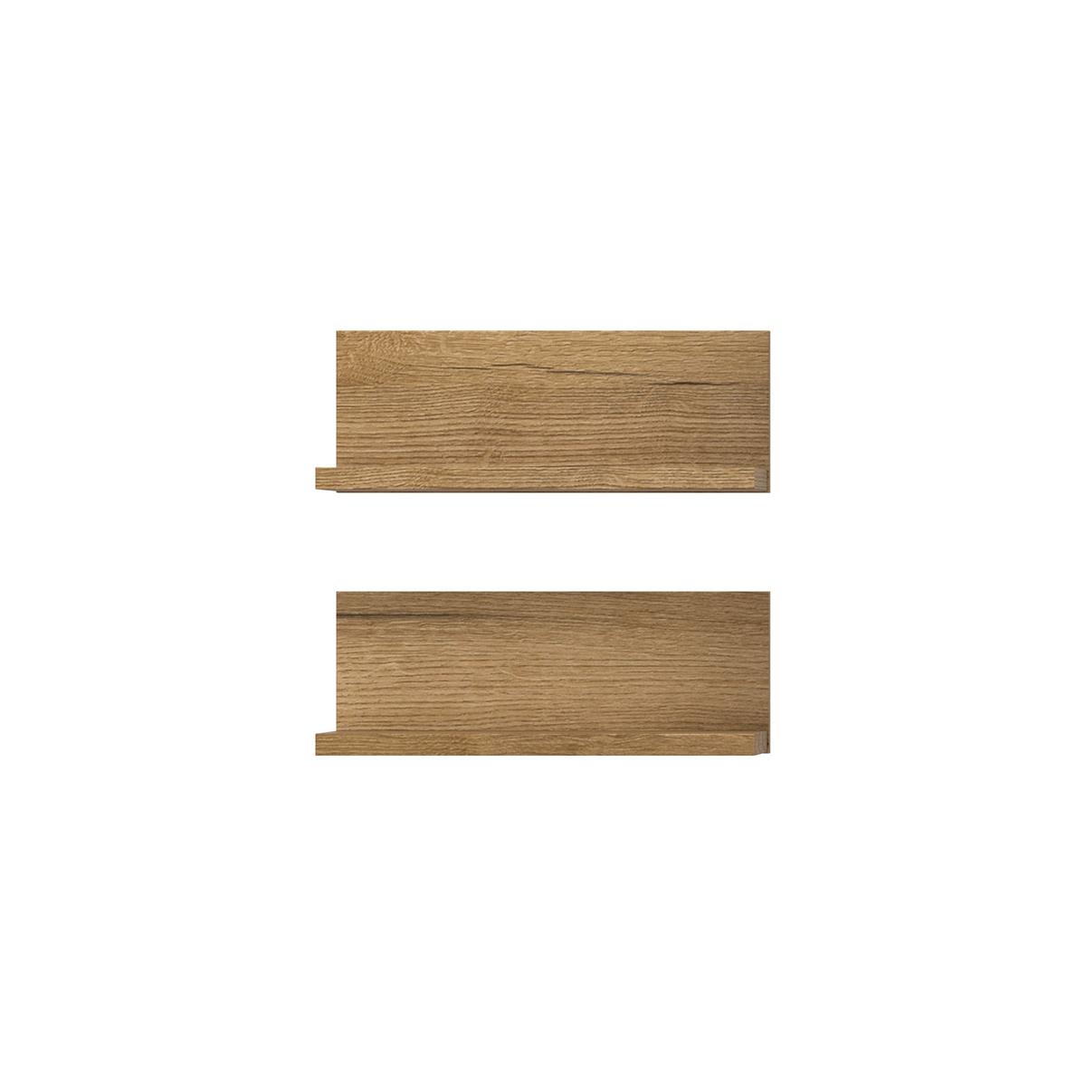 Badezimmerregal Aqua Eichefarben B: 32cm - Eichefarben, Trend, Holzwerkstoff (32/12/14cm) - MID.YOU