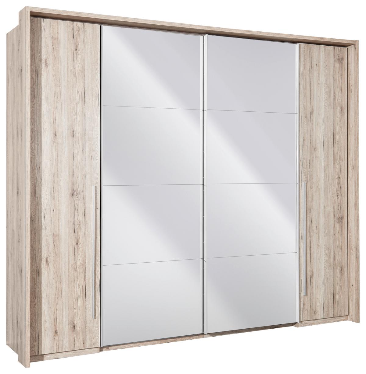 Passpartoutrahmen Tempo Eiche San Remo Dekor - Eiche San Remo, KONVENTIONELL, Holzwerkstoff (276/230/17cm) - Carryhome