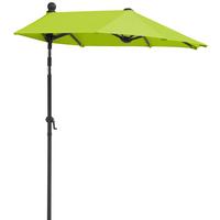 Ampelschirm Salerno Mezza BxHxT: 150x228x150 cm Apfelgrün - Anthrazit/Grün, Basics, Textil/Metall (150/228/150cm) - Schneider