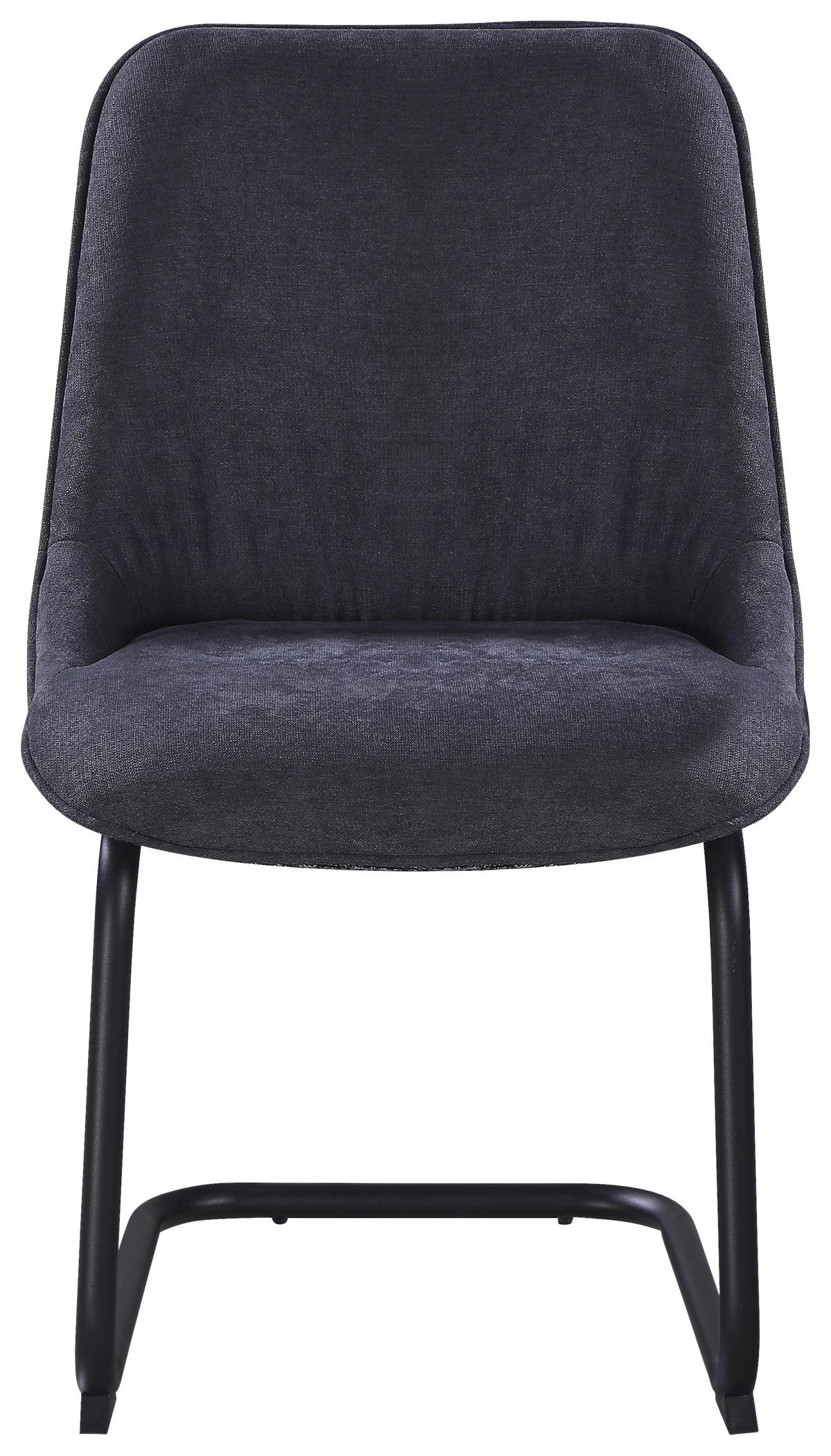 ŽIDLE NOVA - šedá/černá, Moderní, kov/textil (51cm) - Premium Living