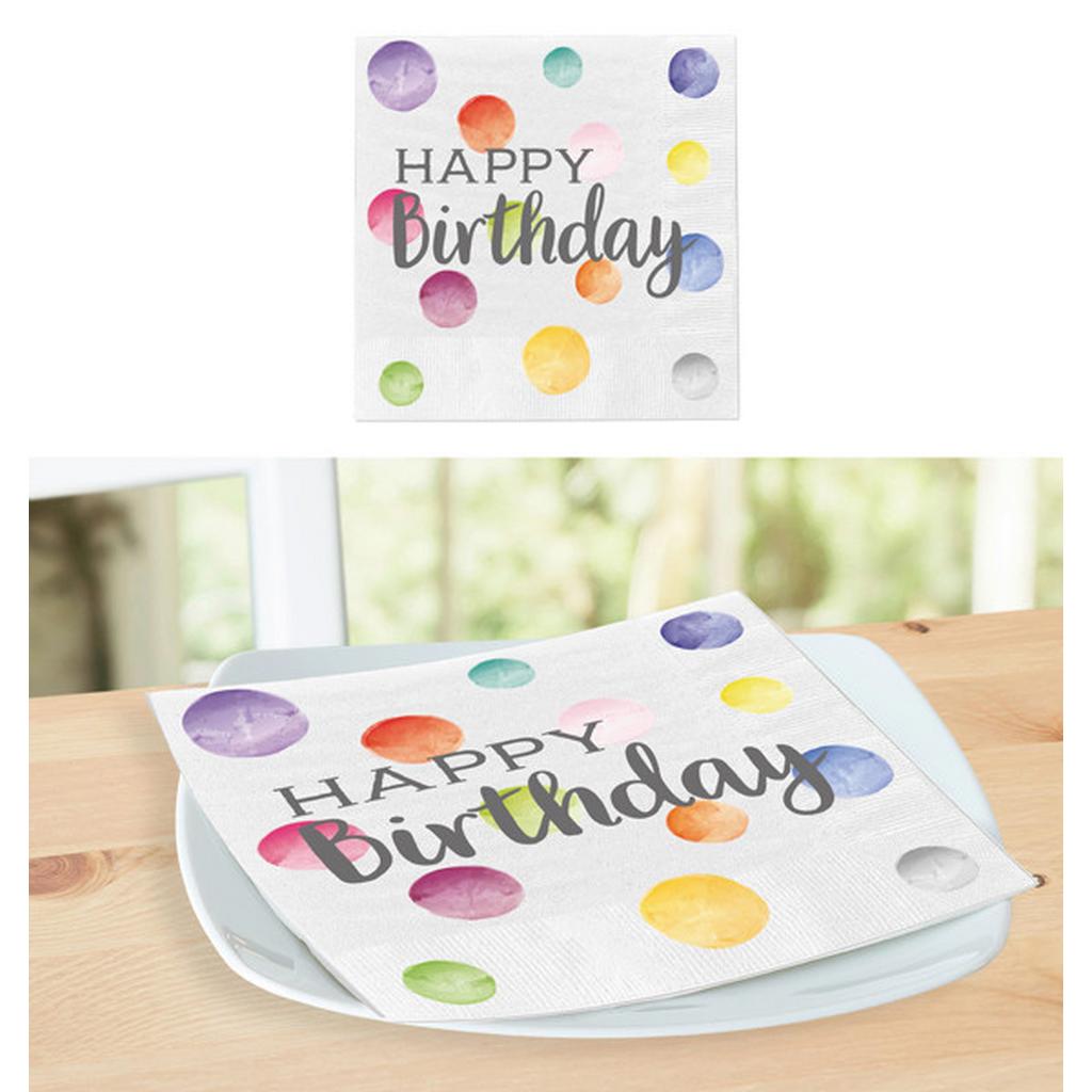 Serviette Happy Birthday