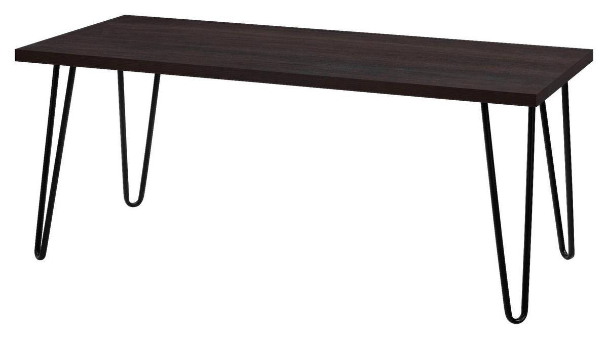 Couchtisch Owen Braun 46 Cm - Schwarz/Braun, Design, Holzwerkstoff/Metall (106/46/50cm) - MID.YOU