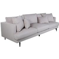 3-SITZER-SOFA Lysekil Schwarz/Beige B: 259cm - Beige/Schwarz, MODERN, Textil/Metall (259/86/86cm) - Livetastic