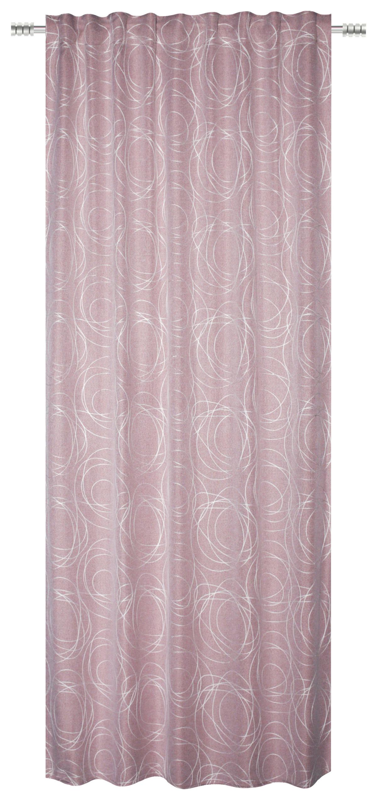 Fertigvorhang Rachel I - Hellrosa, MODERN, Textil (135/245cm) - Luca Bessoni