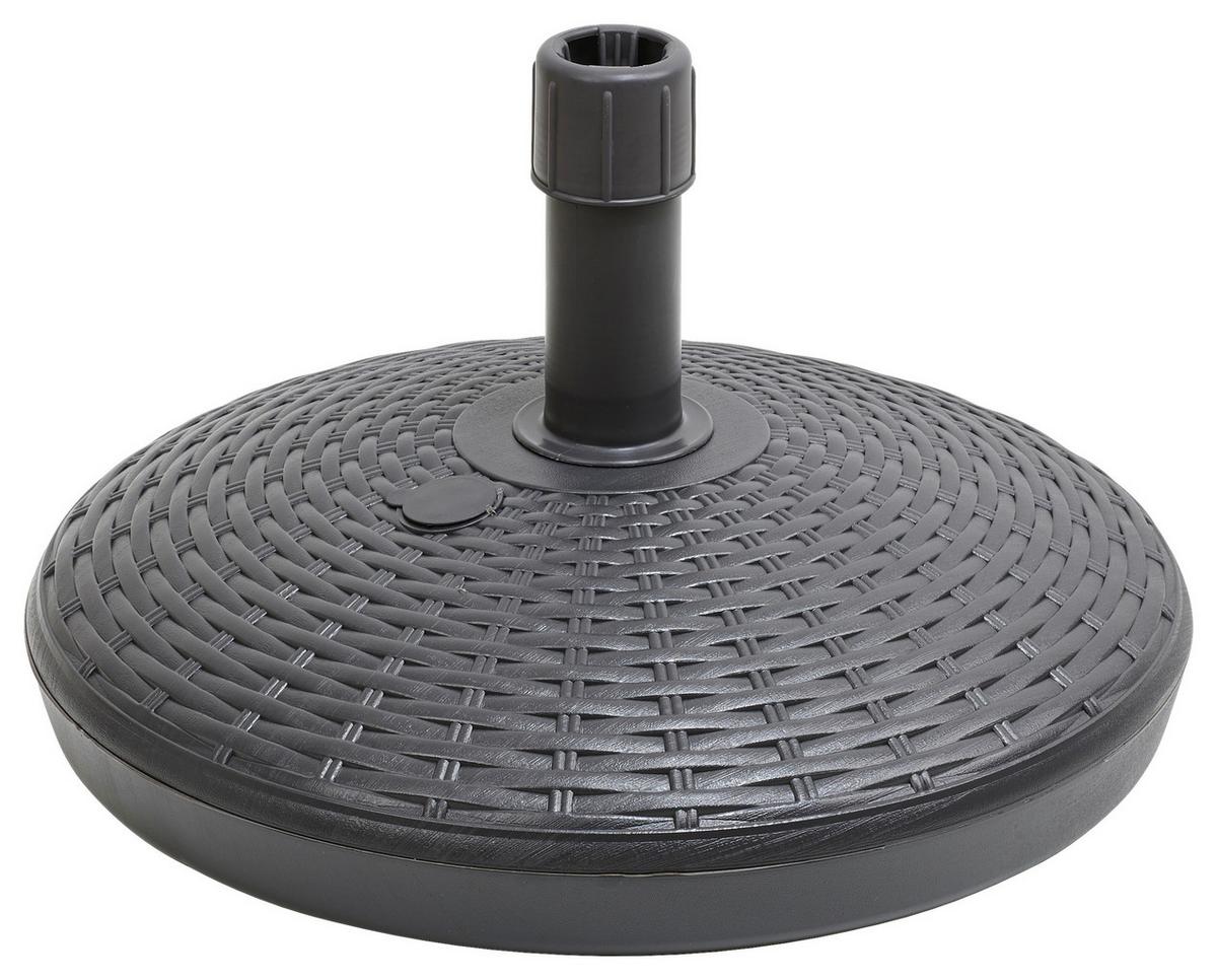 Napernyőtalp Base Rattan - antracit, Basics, műanyag (45/15cm)