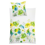Makosatin Bettwäsche Nassau, Farn - Grün, MODERN, Textil - Kleine Wolke