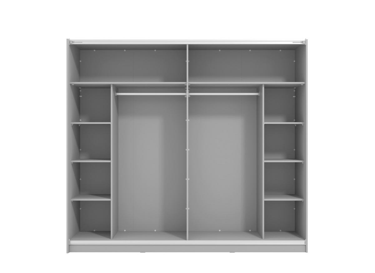 Tolóajtós Szekrény Sierra 236/210 Cm - antracit, Basics, faalapú anyag (236,5/210/62,5cm)