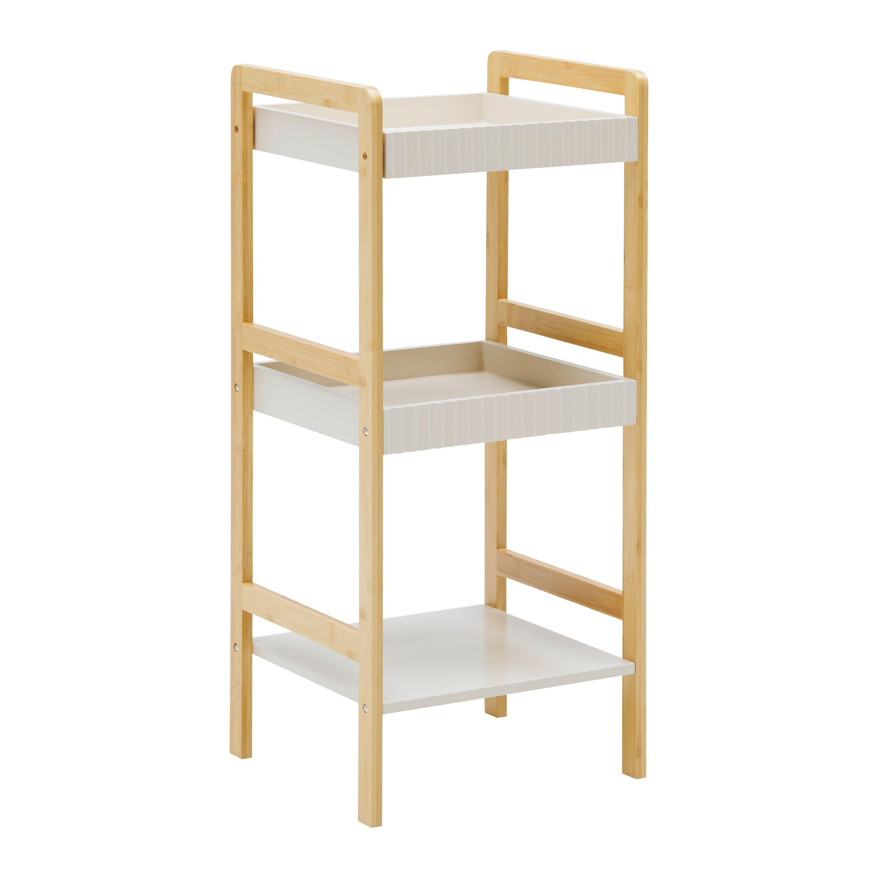 REGÁL FERDINAND -EXKLUSIC- - prírodná farba/kašmírová, Modern, kompozitné drevo/prírodné materiály (36/80/33cm) - Mömax