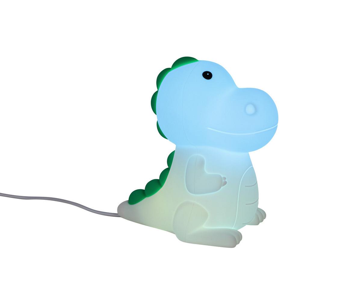 NOČNÍ SVĚTLO DINO - bílá, Moderní, plast (8,5/13,8/13,5cm) - Mömax