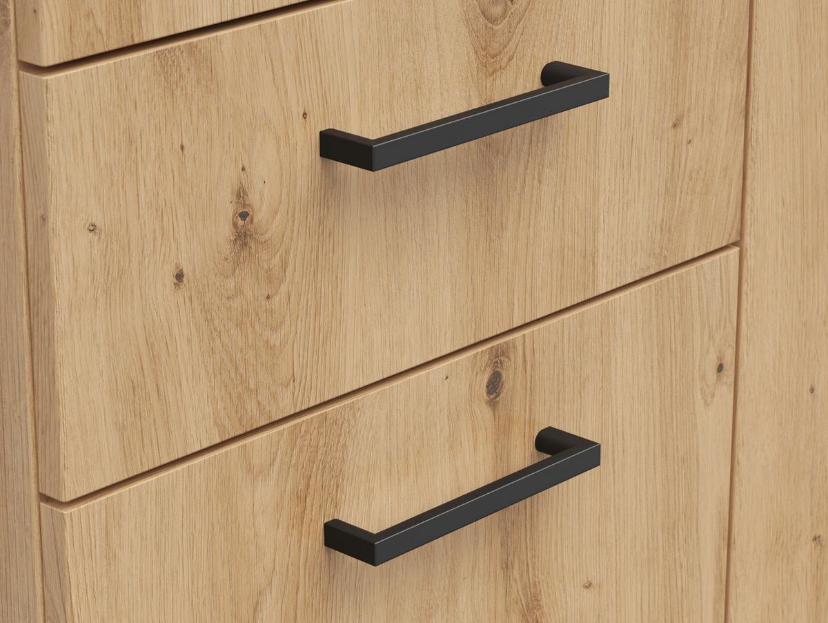 Komód Cabinet - Artisan tölgy, Modern, faalapú anyag (120/115/40cm)