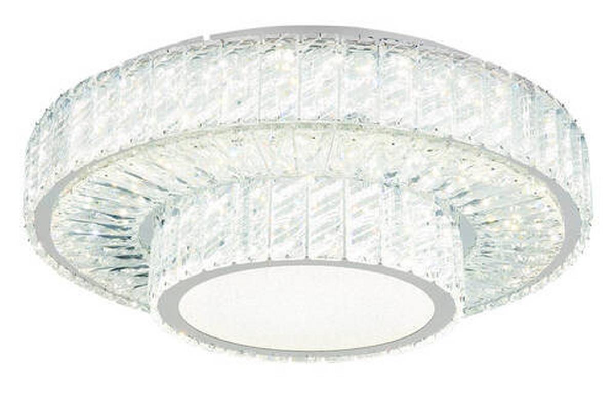 Led Mennyezeti Lámpa 67162-50d - krómszínű/átlátszó, Konventionell, Üveg/fém (50/17,3cm) - Globo