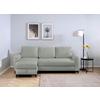 Ecksofa Moli, Dunkelgrau S: 236x148 Cm - Dunkelgrau/Schwarz, Design, Textil (236/148cm) - MID.YOU