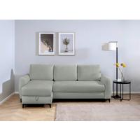 Ecksofa Moli, Dunkelgrau S: 236x148 cm - Dunkelgrau/Schwarz, Design, Textil (236/148cm) - MID.YOU