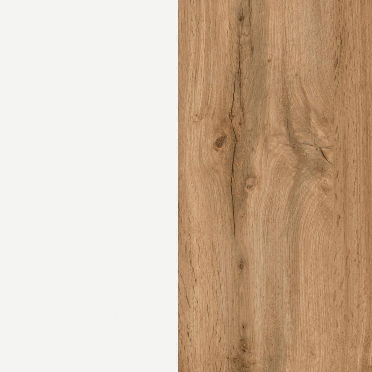 Hängender Waschbecken -Unterschrank Arosa B: 120 cm - Eiche Wotan/Weiß, MODERN, Holzwerkstoff (120/41/47cm) - Held