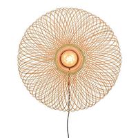 Wandleuchte Cango 1-Flammig Bambus Geflochten - Hellbraun, Natur, Naturmaterialien (63/38cm) - Good & Mojo