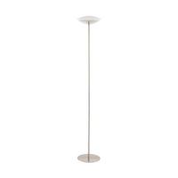 LED-Stehlampe Frattina-Connect dimmbar Nickelfarben/Weiß - Weiß/Nickelfarben, Basics, Kunststoff/Metall (29/181,5cm) - Eglo