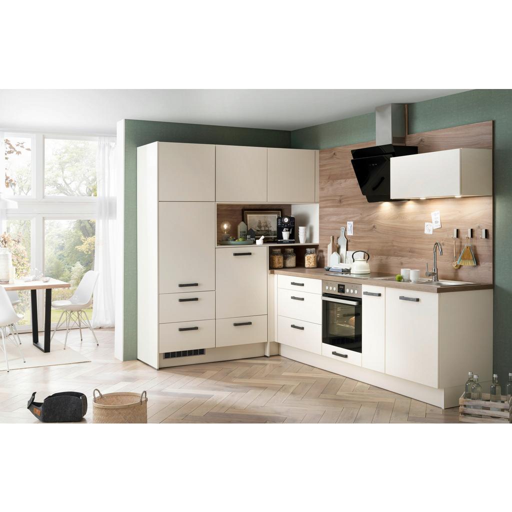 Eckküche Ip2200 ohne Geräte 188x295 cm Magnolienweiß