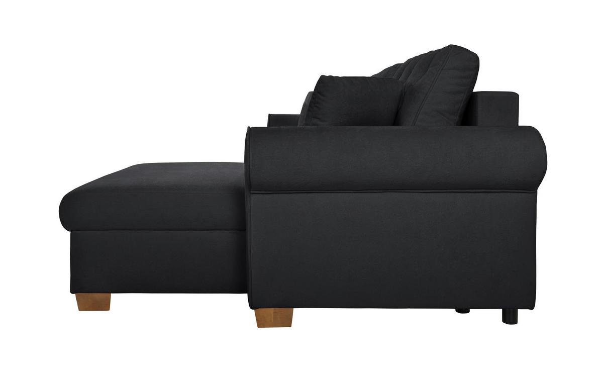 Ecksofa Arles Anthrazit 75 S: 266x161 Cm - Anthrazit/Buchefarben, Design, Textil (266/161cm) - MID.YOU