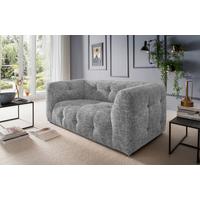 2-sitzer-sofa Velice, Silberfarben B: 184 Cm - Silberfarben/Schwarz, Design, Textil (184/72/95cm) - Livetastic