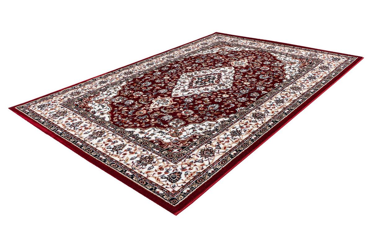 Flachwebteppich Rot Isfahan 40x60 cm Polyester - Rot, LIFESTYLE, Textil (40/60cm) - Obsession