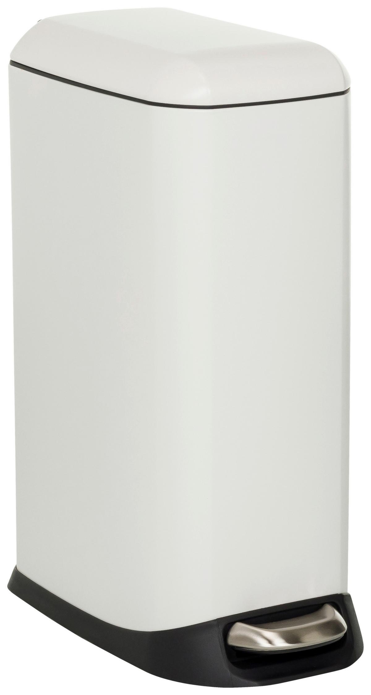Abfallsammler Clean Slim Schwarz B: 34 cm - Schwarz/Weiß, MODERN, Metall (34/56/22cm) - MID.YOU