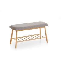 Sitzbank Grau B: 90 Cm - Grau, Design, Holzwerkstoff/Textil (90/45/34cm) - MID.YOU