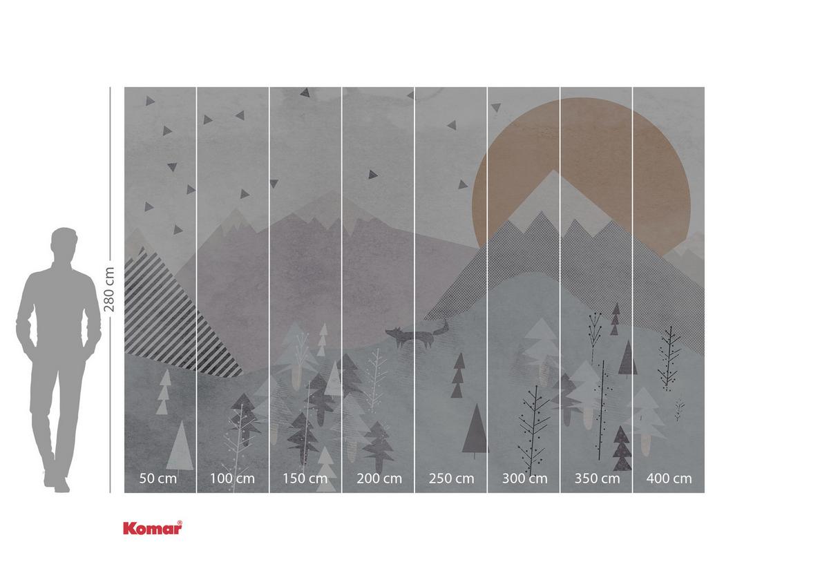 Fototapete Fox Journey - Multicolor, Trend, Papier (400/280cm)