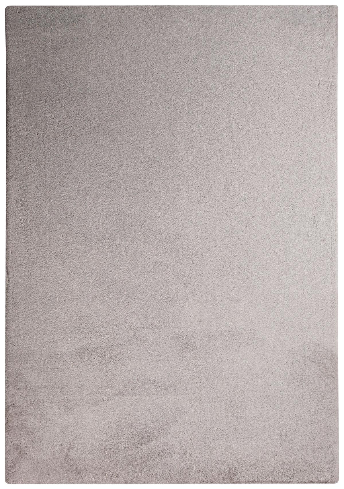 Fellteppich Magarete Silberfarben 120x160 Cm - Silberfarben, Textil (120/160cm) - Luca Bessoni